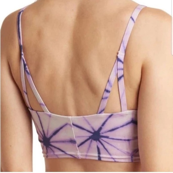 Free People Double Take Cropped Cami In Purple‎ Combo - Picture 2 of 12